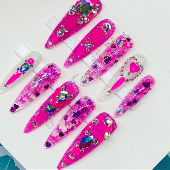 ROMANS 10:10 - XXL STILETTO PRESS ON NAILS - Picture 6 of 13